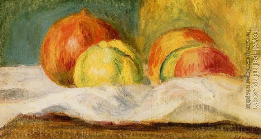 Pierre Auguste Renoir : Still Life with Apples and Pomegranates
